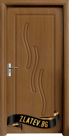 Интериорна HDF врата Стандарт модел 014 P, цвят Златен дъб