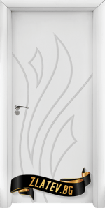 Интериорна HDF врата Стандарт модел 033 P, цвят Бял