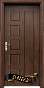 Интериорна HDF врата Стандарт модел 048 P, цвят Орех