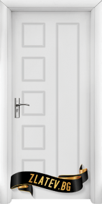 Интериорна HDF врата Стандарт модел 048 P, цвят Бял