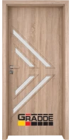 Врата - интериорна, модел Gradde Paragon Glas 3 4, цвят Дъб Вераде