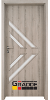 Врата - интериорна, модел Gradde Paragon Glas 3 4, цвят Ясен Вералинга